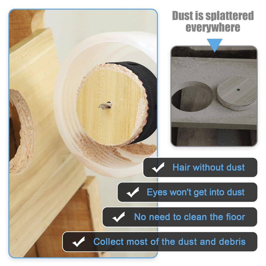4-5/16" | 110mm Hole Saw for Recessed Lights,4-5/16" Bi-Metal Hole Cutter with Dust Bowl Include Hex Shank & SDS Plus for LED Recessed Ceiling Lighting and Wood Metal Drywall Can Lights