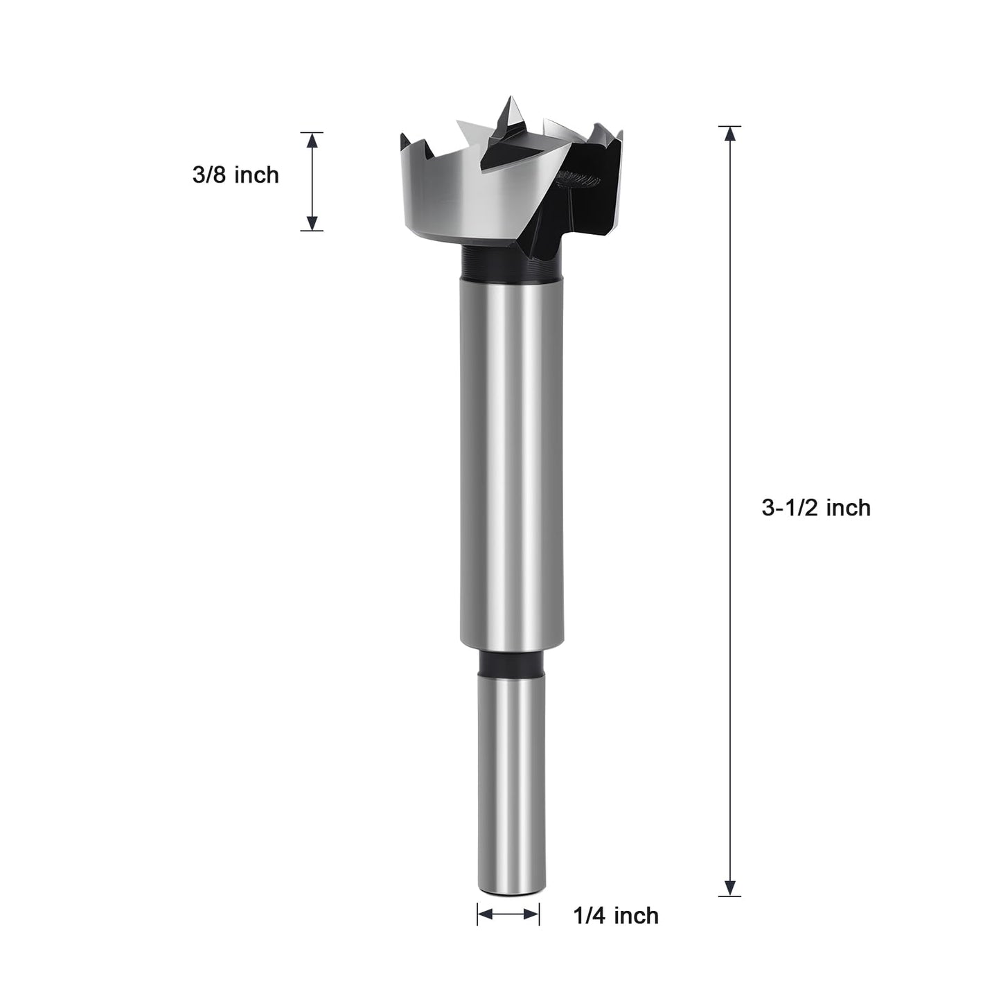 2-1/4" Forstner Bit for Wood, 2-1/4 Inch (Dia.) Wood Drill Bit Forstner Bits for Woodworking, Hex Shank
