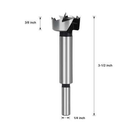 2-1/4" Forstnerbohrer für Holz, 2-1/4 Zoll (Durchm.) Holzbohrer Forstnerbohrer für die Holzbearbeitung, Sechskantschaft