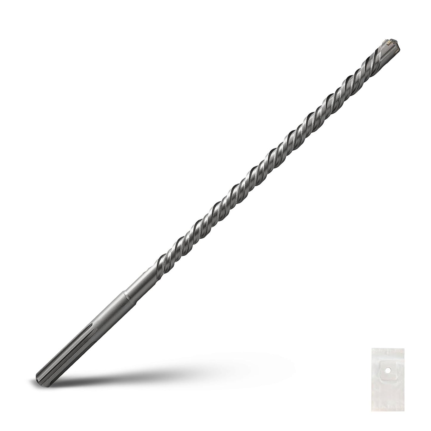 1-1/2 x 10 inch SDS Max Rotary Hammer Drill Bit, 38x260mm Carbide Tip Masonry Drill Bit,Concrete Drill Bit for Masonry, Brick, Stone, Concrete (Length :260mm / 10 inch, 38mm (1-1/2 in) Diameter)