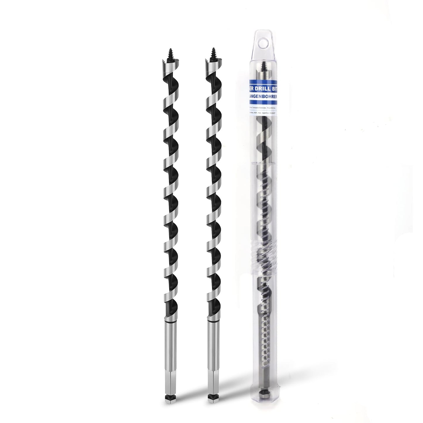 3 Pack 3/8 inch X 9 inch Auger Bit for Wood, 10x230mm Hex Long Auger Drill Bit for Wood, Hard Wood,Ship, Composite Materials, Drywall and DIY Projects