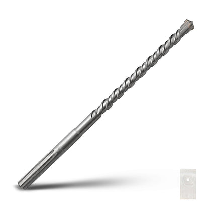 1-1/2 x 10 Zoll SDS Max Bohrhammerbohrer, 38x260mm Hartmetallspitze Mauerbohrer, Betonbohrer für Mauerwerk, Ziegel, Stein, Beton (Länge: 260mm / 10 Zoll, 38mm (1-1/2 Zoll) Durchmesser)
