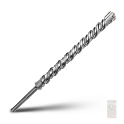 1-1/2 x 10 Zoll SDS Max Bohrhammerbohrer, 38x260mm Hartmetallspitze Mauerbohrer, Betonbohrer für Mauerwerk, Ziegel, Stein, Beton (Länge: 260mm / 10 Zoll, 38mm (1-1/2 Zoll) Durchmesser)