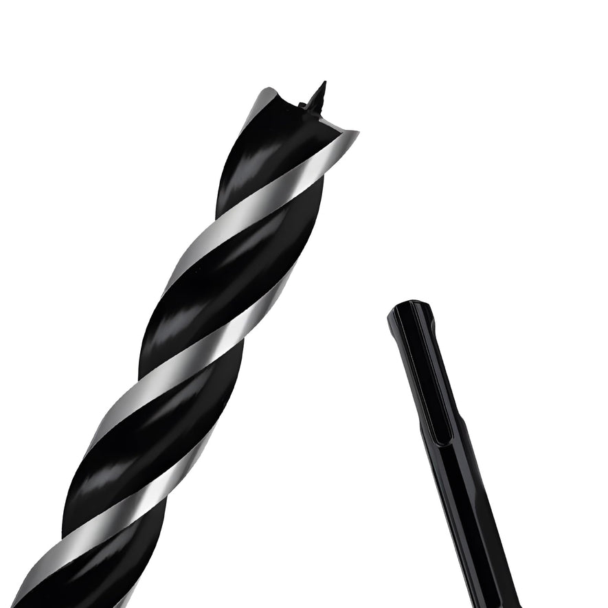 1" x 12" Auger Drill Bit with SDS Plus Shank for Wood,Tri Flute Ship Auger Long Drill Bit for Soft and Hard Wood,Tree Stump,Plastic,Drywall and Composite Materials