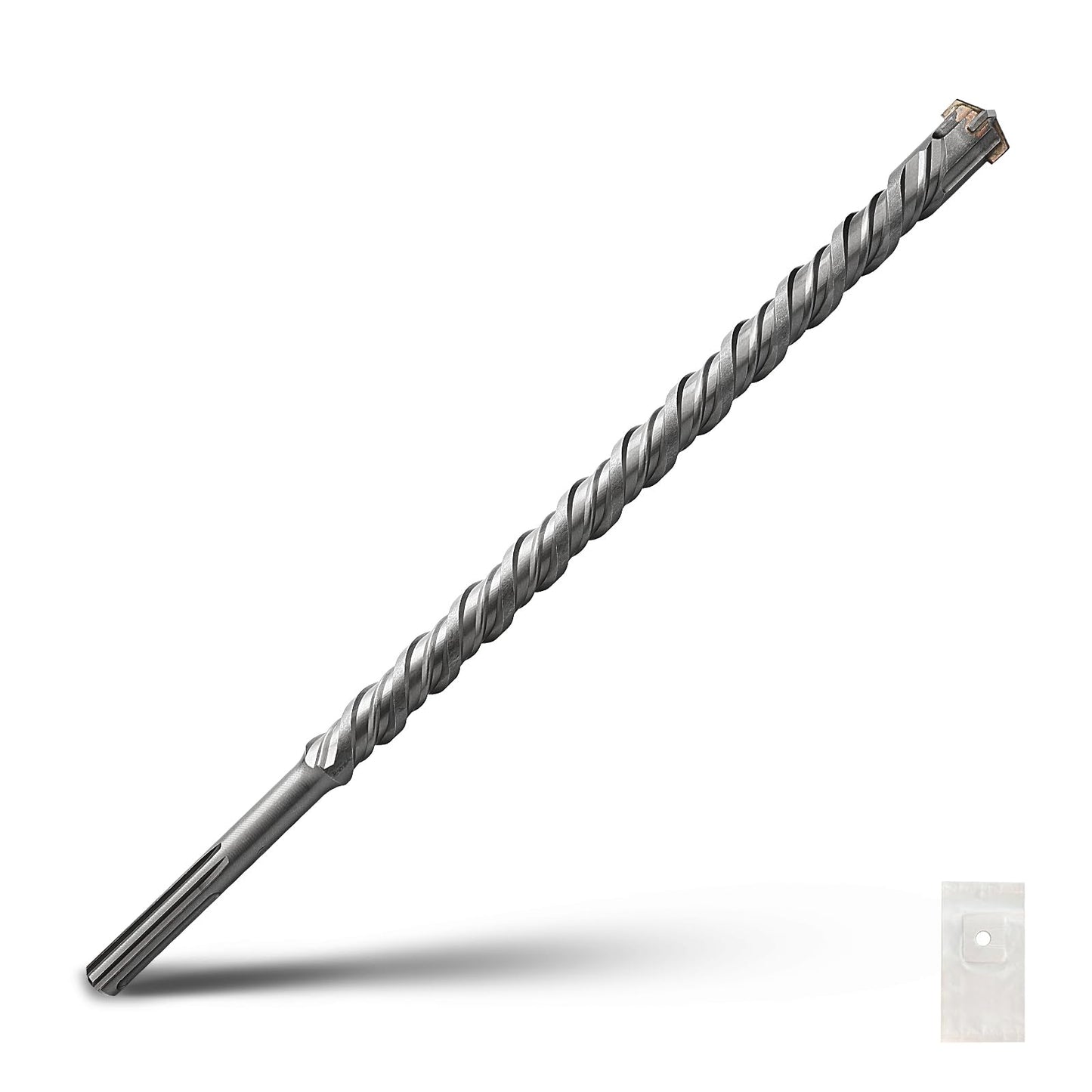 1-1/2 x 10 inch SDS Max Rotary Hammer Drill Bit, 38x260mm Carbide Tip Masonry Drill Bit,Concrete Drill Bit for Masonry, Brick, Stone, Concrete (Length :260mm / 10 inch, 38mm (1-1/2 in) Diameter)