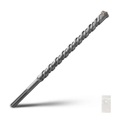1-1/2 x 10 Zoll SDS Max Bohrhammerbohrer, 38x260mm Hartmetallspitze Mauerbohrer, Betonbohrer für Mauerwerk, Ziegel, Stein, Beton (Länge: 260mm / 10 Zoll, 38mm (1-1/2 Zoll) Durchmesser)