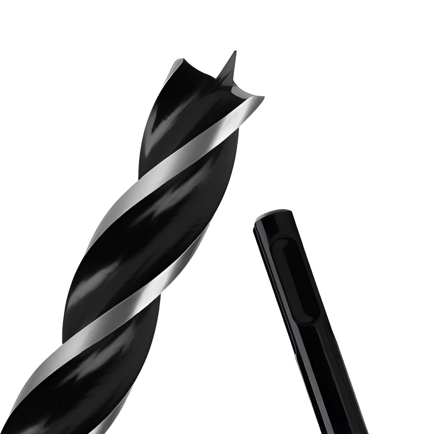 1" x 12" Auger Drill Bit with SDS Plus Shank for Wood,Tri Flute Ship Auger Long Drill Bit for Soft and Hard Wood,Tree Stump,Plastic,Drywall and Composite Materials