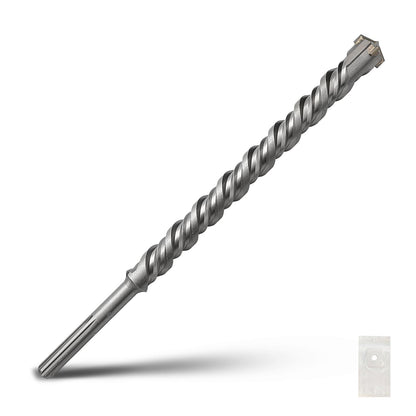 1-1/2 x 10 Zoll SDS Max Bohrhammerbohrer, 38x260mm Hartmetallspitze Mauerbohrer, Betonbohrer für Mauerwerk, Ziegel, Stein, Beton (Länge: 260mm / 10 Zoll, 38mm (1-1/2 Zoll) Durchmesser)