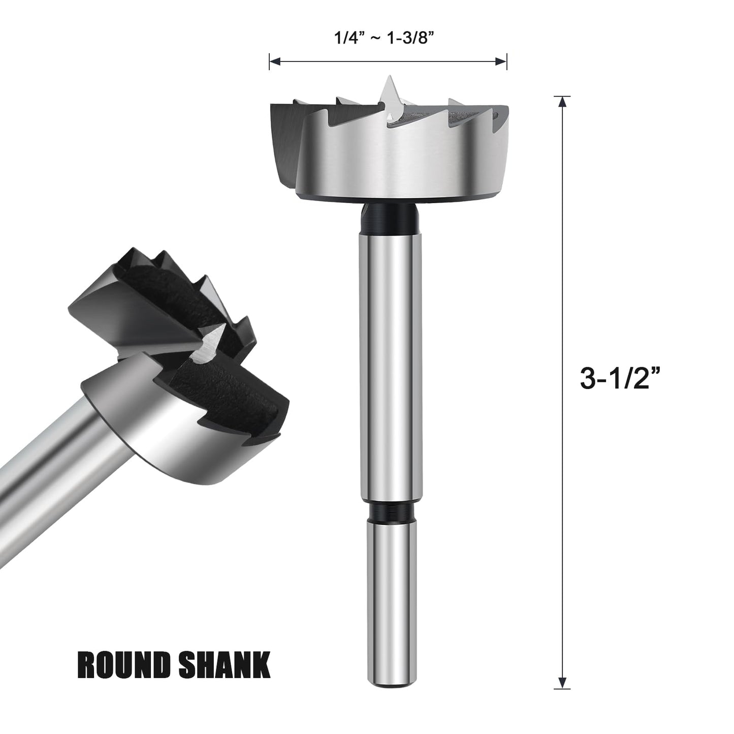 2 Inch Forstner Drill Bit for Woodworking, 2" Forstner Bit Wood Drill Bits for Holes, Hinge Cutter for Hard Wood, Plastic, Plywood HEX Shank