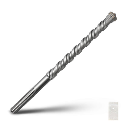 1-1/2 x 10 Zoll SDS Max Bohrhammerbohrer, 38x260mm Hartmetallspitze Mauerbohrer, Betonbohrer für Mauerwerk, Ziegel, Stein, Beton (Länge: 260mm / 10 Zoll, 38mm (1-1/2 Zoll) Durchmesser)