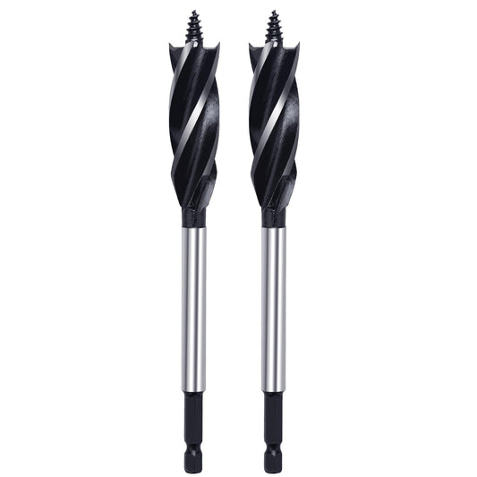 2 Pack 4/5 inch x 6-1/2 inch Auger Drill Bit for Wood, 1/4 inch Hex Shank Auger Drill Bit for Hard Wood,Soft Wood, Plywood and Plastic (4/5 in x 6-1/2 in) GRIXLEN