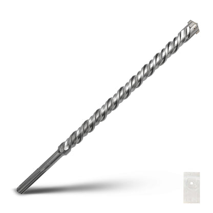 1-1/2 x 10 Zoll SDS Max Bohrhammerbohrer, 38x260mm Hartmetallspitze Mauerbohrer, Betonbohrer für Mauerwerk, Ziegel, Stein, Beton (Länge: 260mm / 10 Zoll, 38mm (1-1/2 Zoll) Durchmesser)