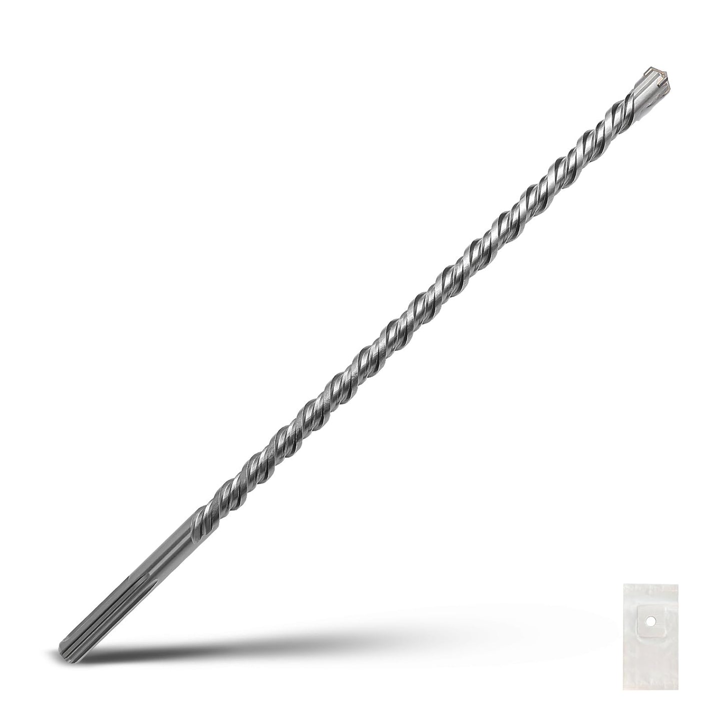 1-1/2 x 10 inch SDS Max Rotary Hammer Drill Bit, 38x260mm Carbide Tip Masonry Drill Bit,Concrete Drill Bit for Masonry, Brick, Stone, Concrete (Length :260mm / 10 inch, 38mm (1-1/2 in) Diameter)