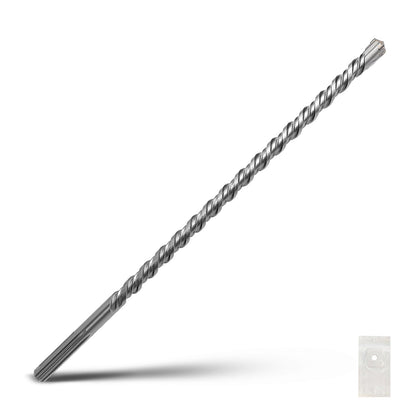 1-1/2 x 10 Zoll SDS Max Bohrhammerbohrer, 38x260mm Hartmetallspitze Mauerbohrer, Betonbohrer für Mauerwerk, Ziegel, Stein, Beton (Länge: 260mm / 10 Zoll, 38mm (1-1/2 Zoll) Durchmesser)