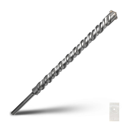1-1/2 x 10 Zoll SDS Max Bohrhammerbohrer, 38x260mm Hartmetallspitze Mauerbohrer, Betonbohrer für Mauerwerk, Ziegel, Stein, Beton (Länge: 260mm / 10 Zoll, 38mm (1-1/2 Zoll) Durchmesser)