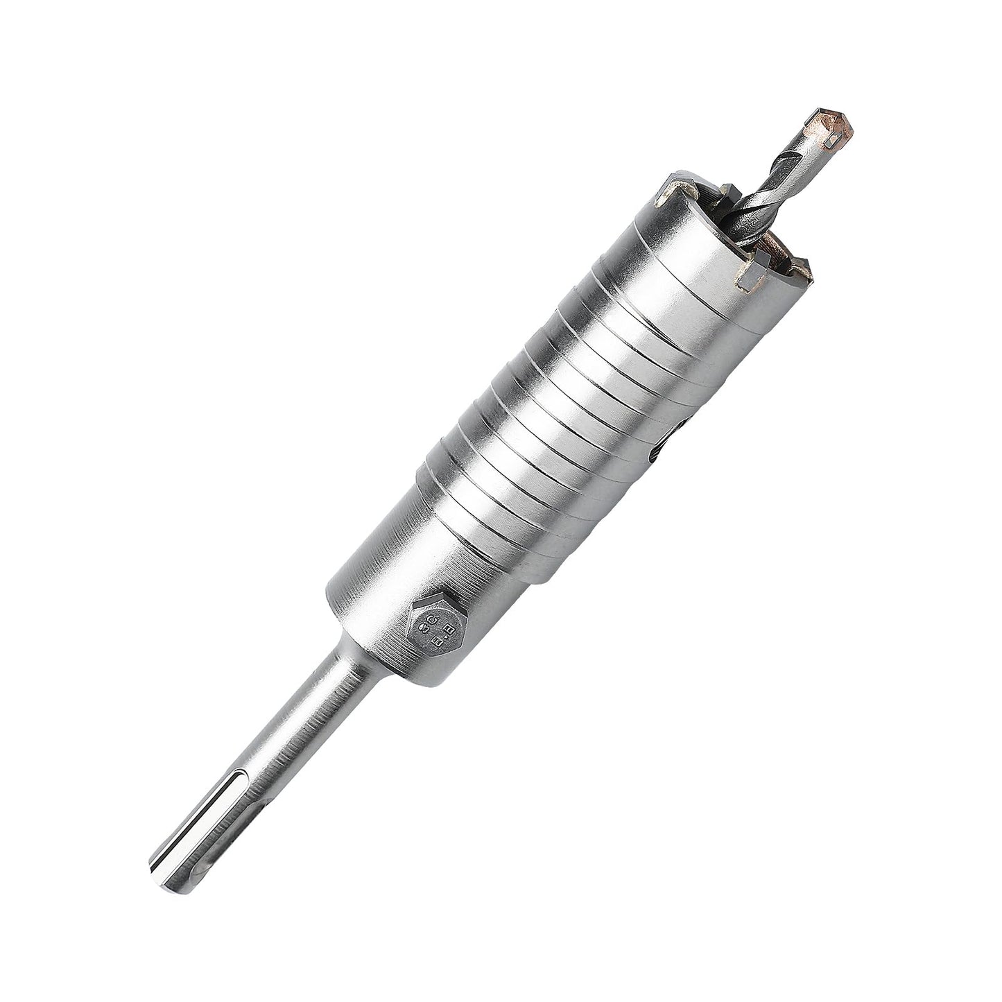 3 inch / 75mm Concrete Hole Saw with SDS Plus Shank Connecting Rod, 6.3mm Tungsten Carbide Tip for Concrete Cement Brick Wall