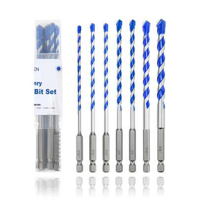 5er-Pack 5/32" Mauerbohrer-Set, Betonbohrer-Set, Betonbohrer für Beton, Fliesen, Ziegel, Zement, Glas (Sechskantschaft, 5/32 Zoll (5er-Pack))