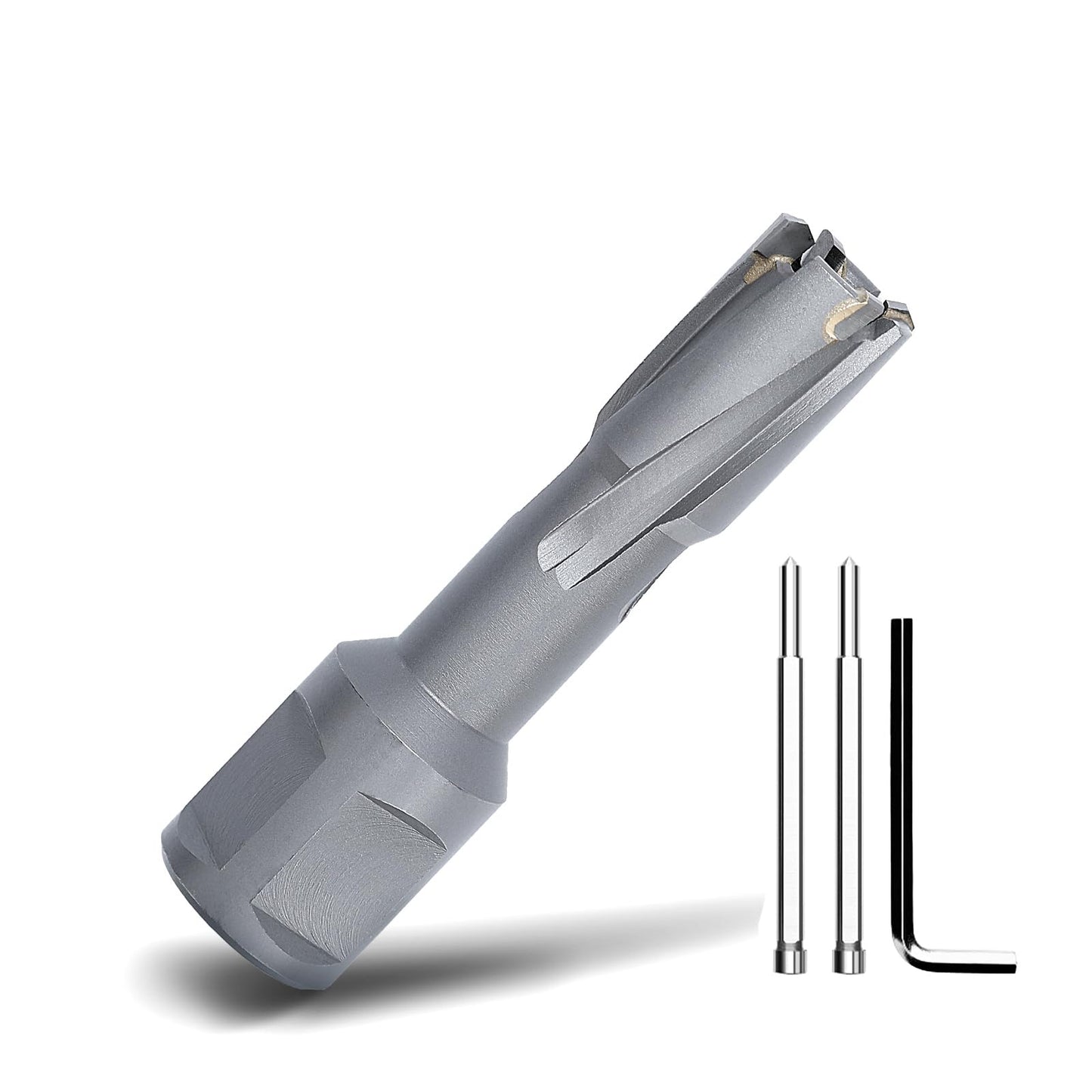 3" x 1-3/8" Annular Cutter with Weldon Shank,75mm Carbide Tip Annular Drill Bit for Stainless Steel, Iron (1-3/8" Depth, 3" (75mm) Diameter)