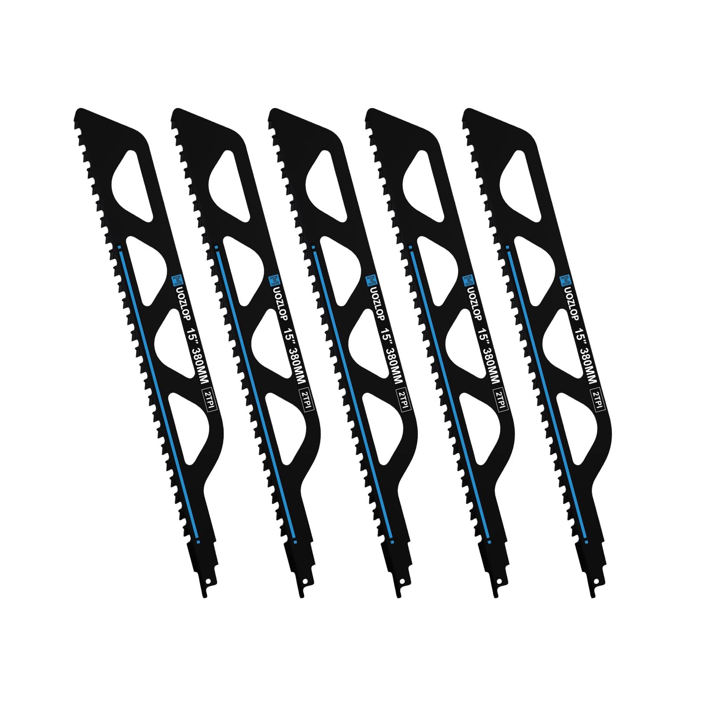 12 inch Masonry Reciprocating Saw Blades,2TPI Carbide Blade Strong teeths for Cutting Brick, Cement, Porous Concrete，3 Pack (3, 12 inch)