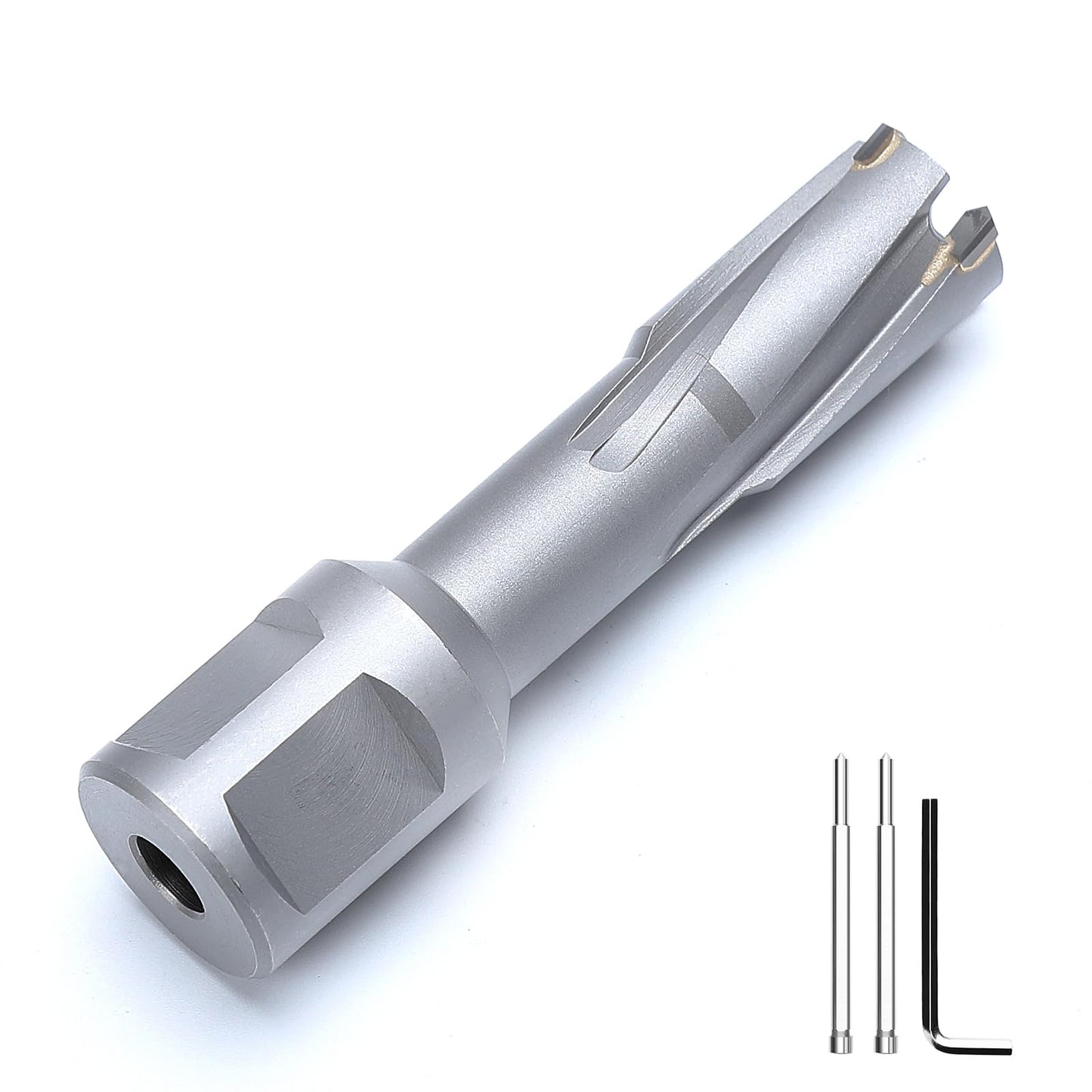 3" x 1-3/8" Annular Cutter with Weldon Shank,75mm Carbide Tip Annular Drill Bit for Stainless Steel, Iron (1-3/8" Depth, 3" (75mm) Diameter)