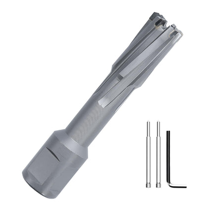 3" x 1-3/8" Hohlbohrer mit Weldon-Schaft, 75mm Hartmetall-Hohlbohrer für Edelstahl, Eisen (1-3/8" Schnitttiefe, 3" (75mm) Durchmesser)