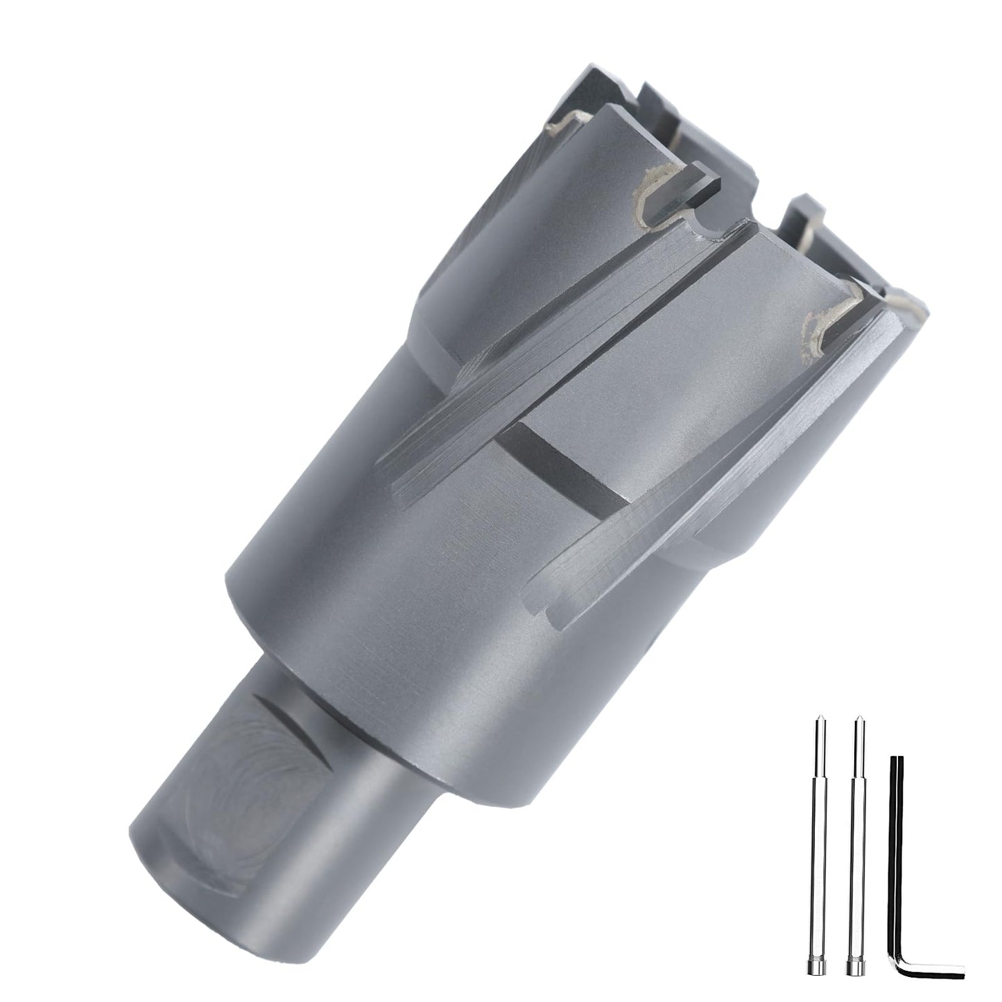 3" x 1-3/8" Annular Cutter with Weldon Shank,75mm Carbide Tip Annular Drill Bit for Stainless Steel, Iron (1-3/8" Depth, 3" (75mm) Diameter)