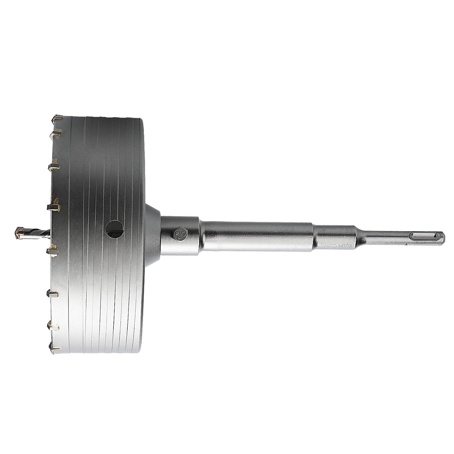 3 inch / 75mm Concrete Hole Saw with SDS Plus Shank Connecting Rod, 6.3mm Tungsten Carbide Tip for Concrete Cement Brick Wall