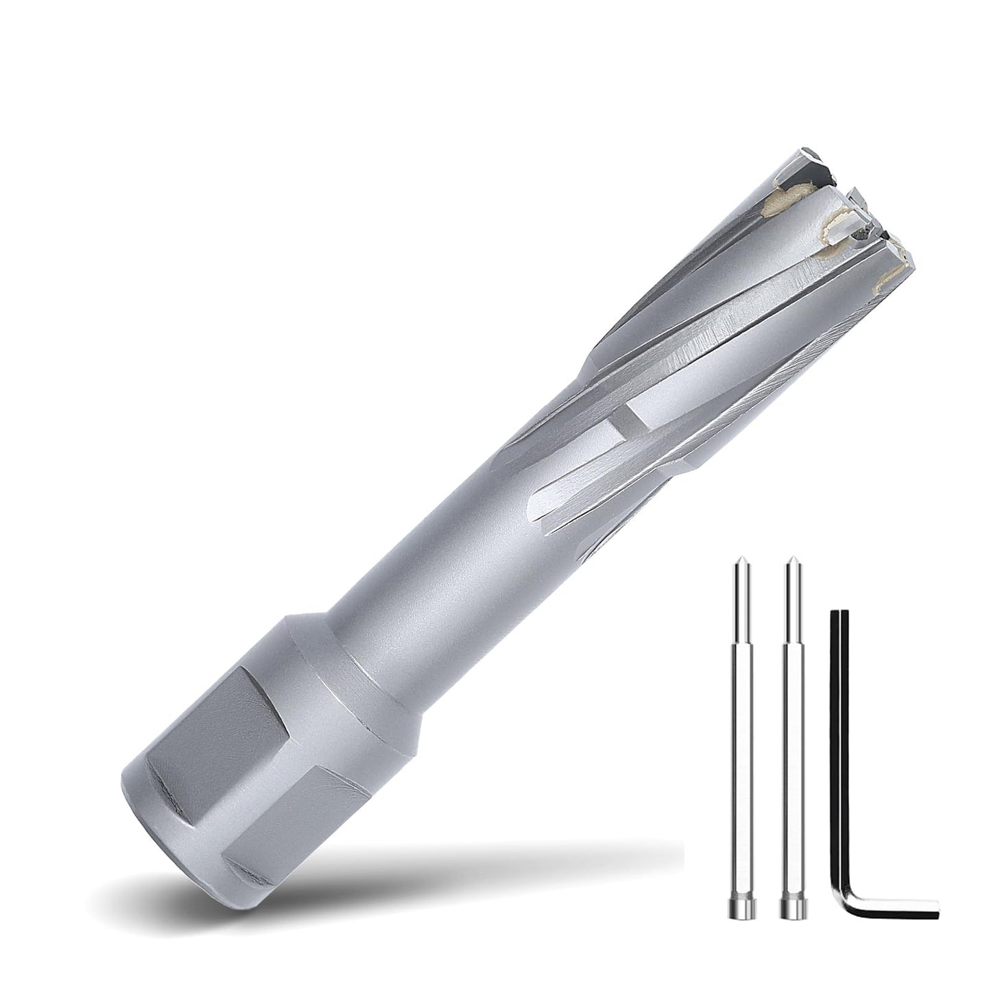 3" x 1-3/8" Annular Cutter with Weldon Shank,75mm Carbide Tip Annular Drill Bit for Stainless Steel, Iron (1-3/8" Depth, 3" (75mm) Diameter)
