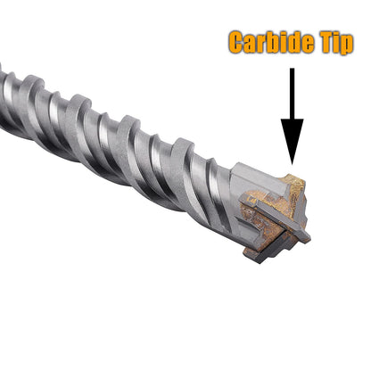 3/8 Zoll x 10-1/4 Zoll SDS Plus Bohrhammer-Bit, Betonbohrer für Beton, Ziegel, Zement und Stein, 10-1/4 Zoll Länge (3/8 Zoll x 10-1/4 Zoll)