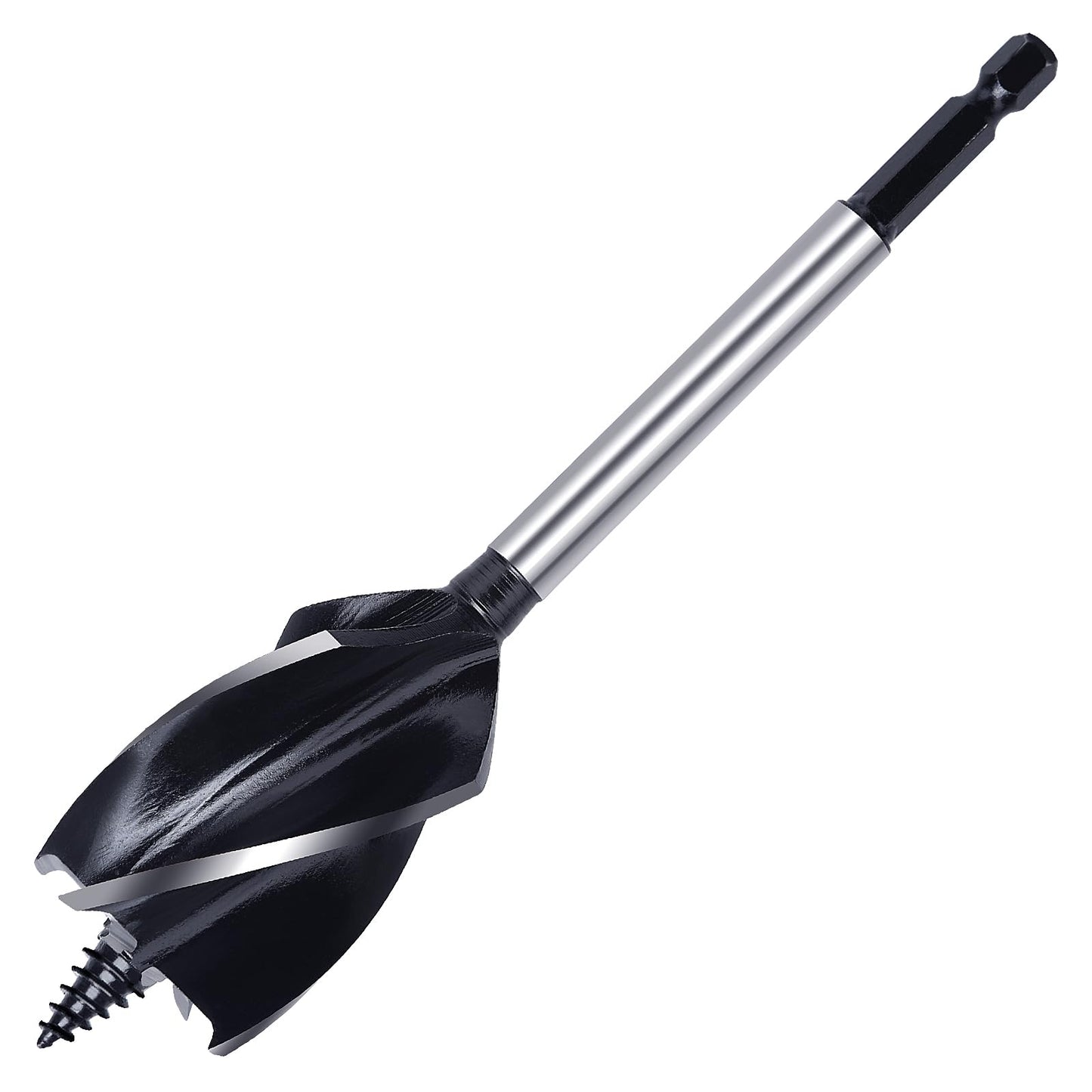 2 Pack 4/5 inch x 6-1/2 inch Auger Drill Bit for Wood, 1/4 inch Hex Shank Auger Drill Bit for Hard Wood,Soft Wood, Plywood and Plastic (4/5 in x 6-1/2 in) GRIXLEN