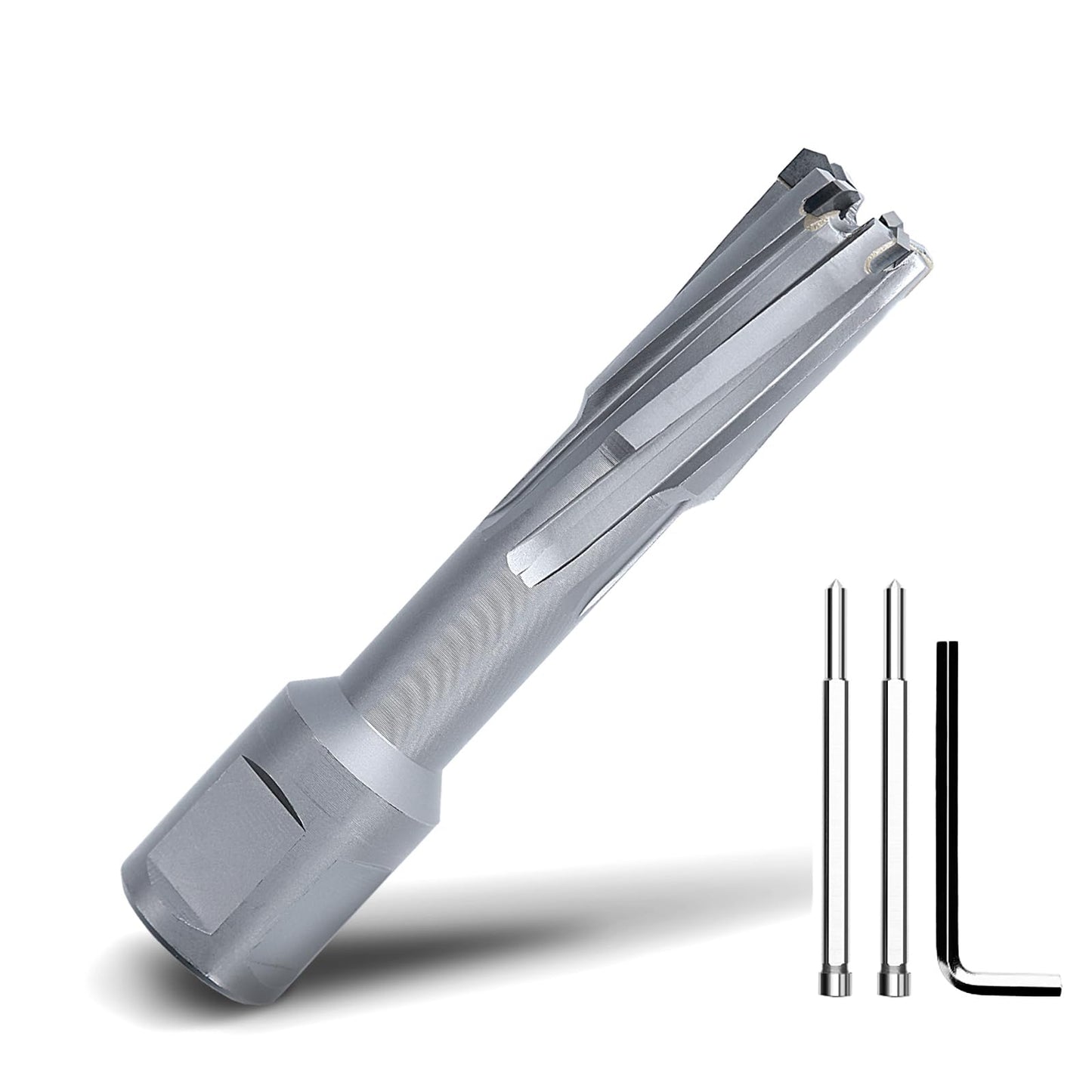 3" x 1-3/8" Annular Cutter with Weldon Shank,75mm Carbide Tip Annular Drill Bit for Stainless Steel, Iron (1-3/8" Depth, 3" (75mm) Diameter)