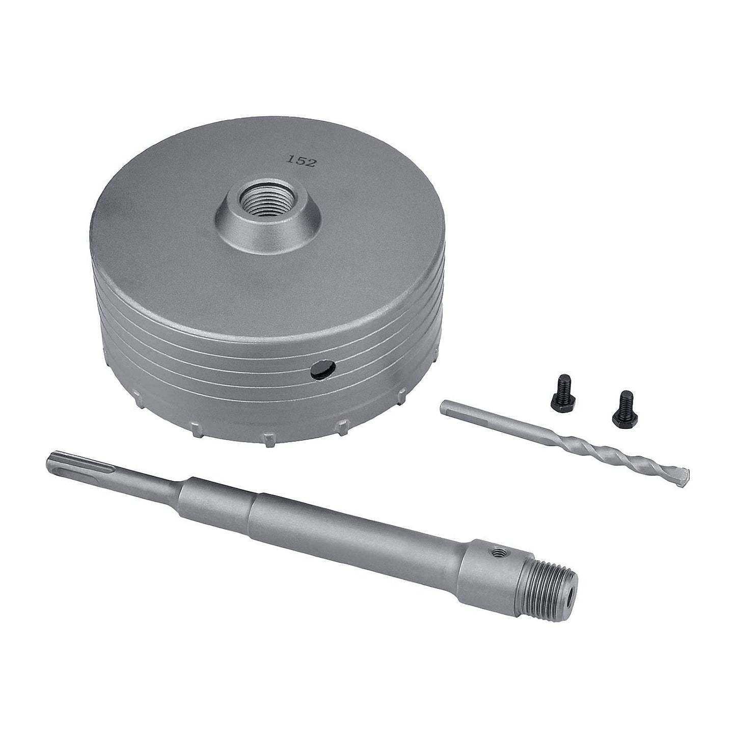 4 inch / 102mm Concrete Hole Saw with 220mm SDS Plus Shank Connecting Rod,GUICGOC Tungsten Carbide Teeth Cement Hole Saw for Cement Brick Concrete Stone Wall (4 inch / 102mm)