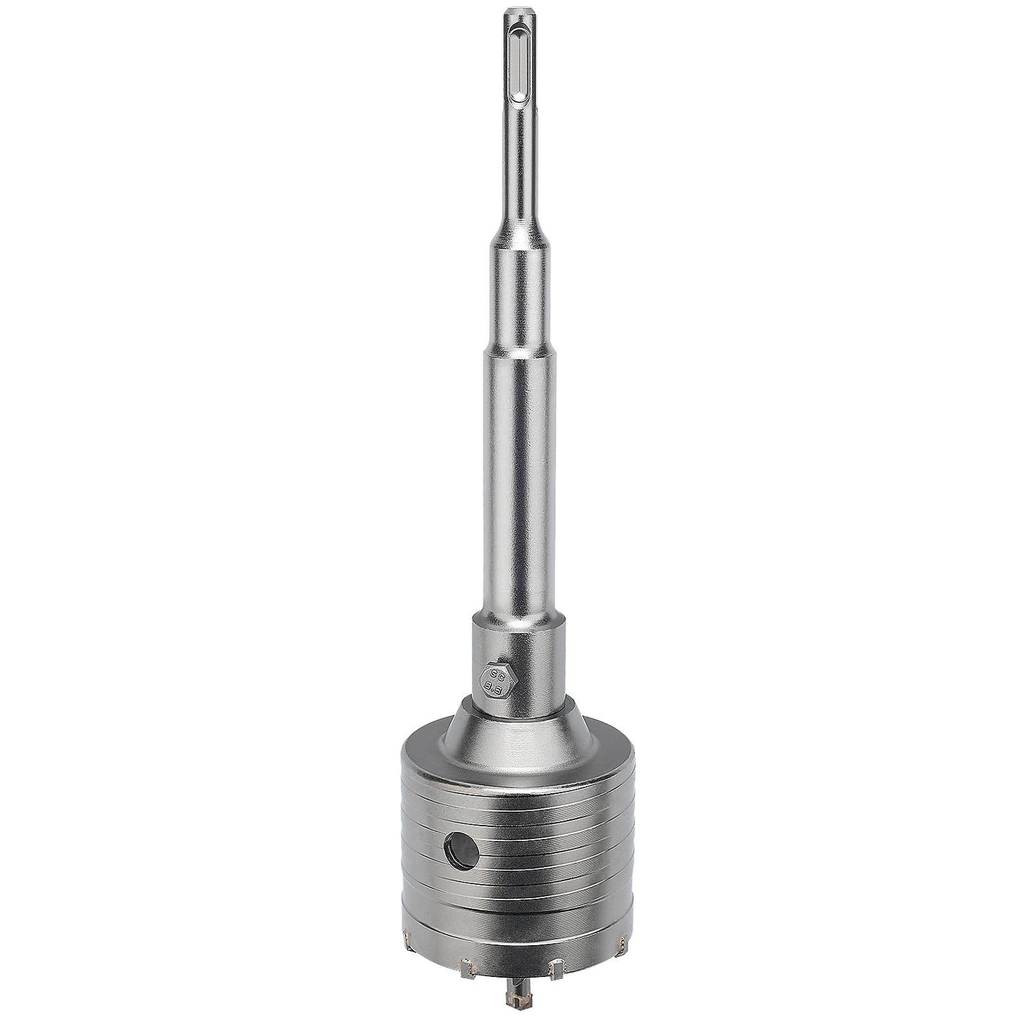3 inch / 75mm Concrete Hole Saw with SDS Plus Shank Connecting Rod, 6.3mm Tungsten Carbide Tip for Concrete Cement Brick Wall