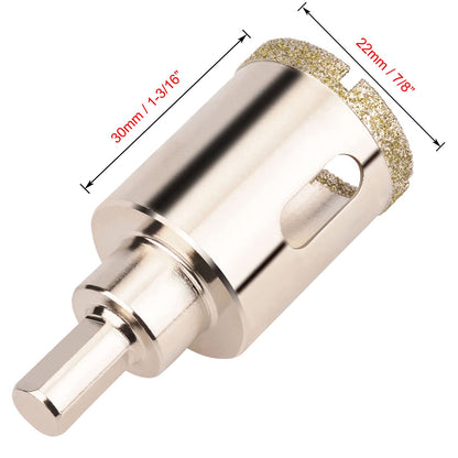 4-1/8" (105 mm) Diamant-Lochsäge, Glas-Lochsäge mit Zentrierbohrer für Glas, Keramik, Marmor, Porzellanfliesen, Granit, Quarz, Edelsteine