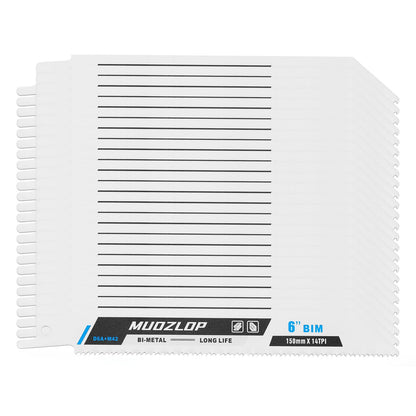 5er-Pack 9-Zoll-Säbelsägeblätter-Set, 6TPI-Sägeblätter aus Kohlenstoffstahl, Holzsägeblätter mit Organizer-Box (5, 6TPI/9 Zoll)