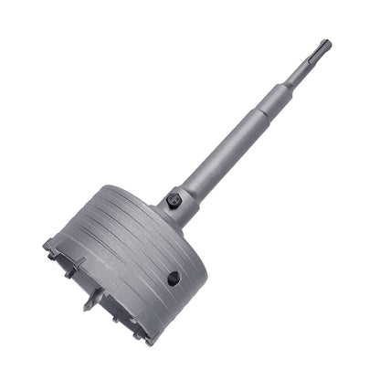 4 Zoll / 102 mm Betonlochsäge mit 220 mm SDS Plus Schaft Pleuelstange, GUICGOC Wolframkarbidzähne Zementlochsäge für Zement, Ziegel, Beton, Steinwände (4 Zoll / 102 mm)