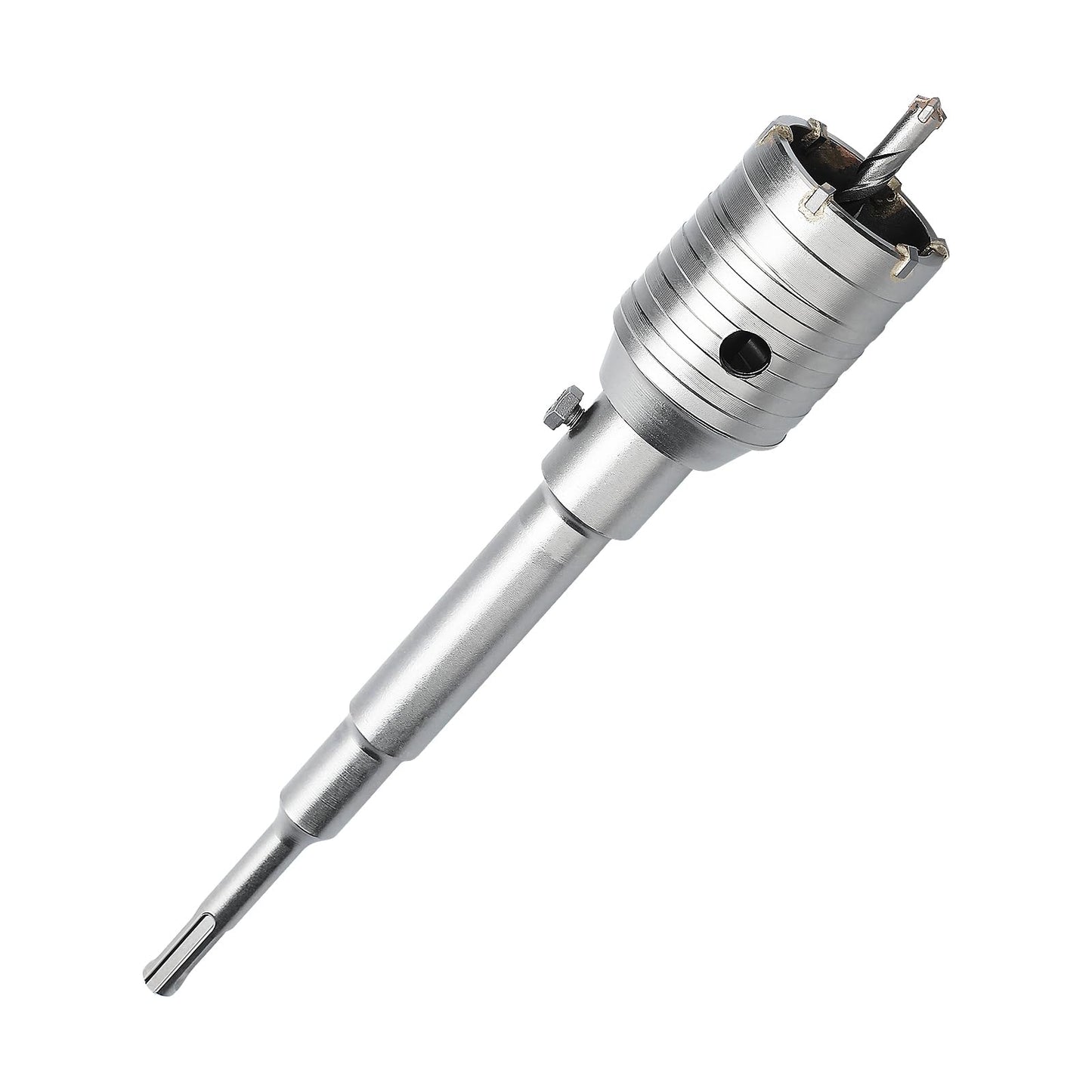 3 inch / 75mm Concrete Hole Saw with SDS Plus Shank Connecting Rod, 6.3mm Tungsten Carbide Tip for Concrete Cement Brick Wall