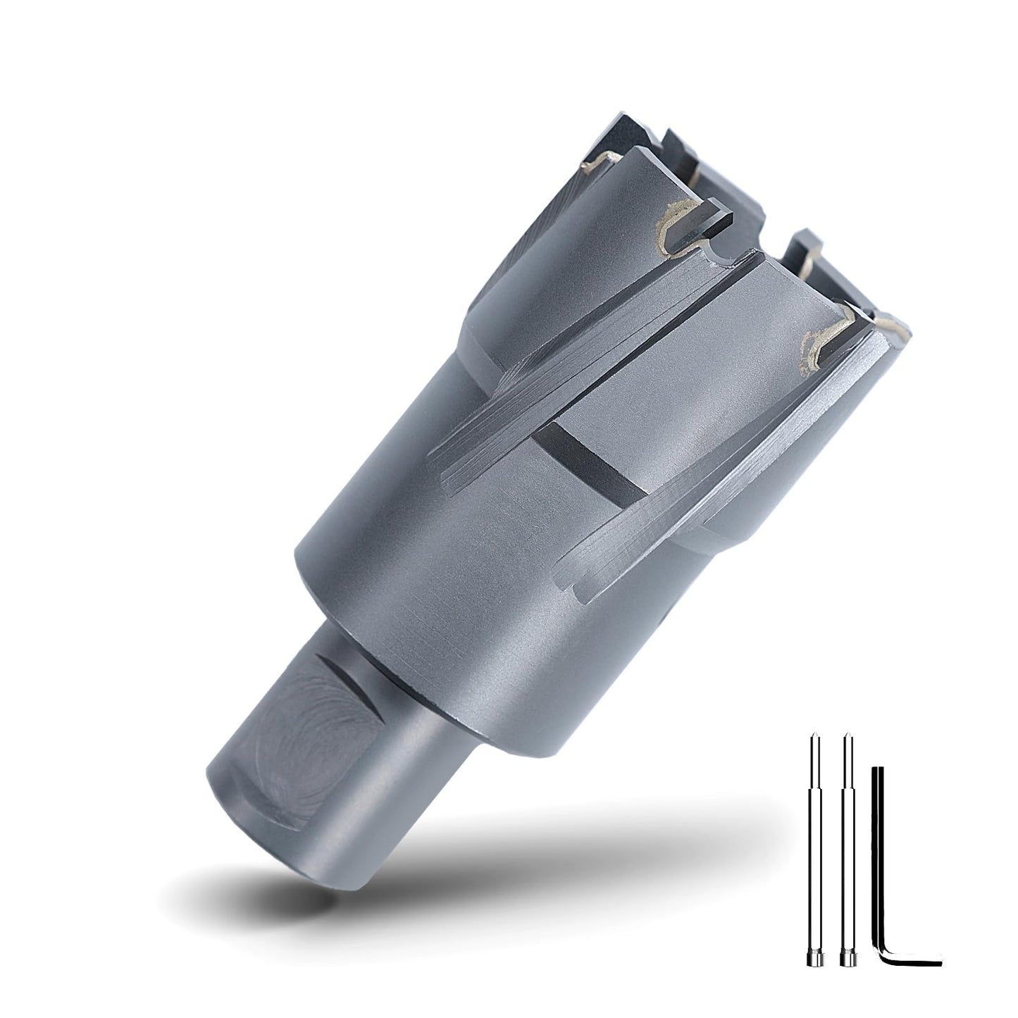 3" x 1-3/8" Annular Cutter with Weldon Shank,75mm Carbide Tip Annular Drill Bit for Stainless Steel, Iron (1-3/8" Depth, 3" (75mm) Diameter)
