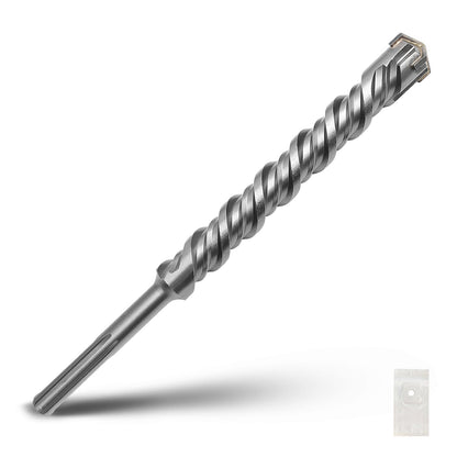1-1/2 x 10 Zoll SDS Max Bohrhammerbohrer, 38x260mm Hartmetallspitze Mauerbohrer, Betonbohrer für Mauerwerk, Ziegel, Stein, Beton (Länge: 260mm / 10 Zoll, 38mm (1-1/2 Zoll) Durchmesser)