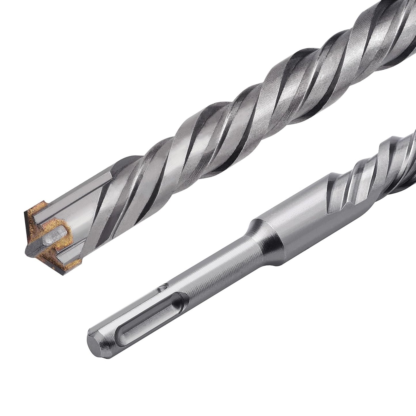 10 Pack 3/8 inch x 6.3 inch SDS Plus Rotary Hammer Bit, Concrete Drill Bits for Concrete, Brick, Cement and Stone, 6.3 inch Length (3/8 inch - 10 Pack)