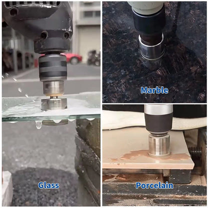4-1/8" (105 mm) Diamant-Lochsäge, Glas-Lochsäge mit Zentrierbohrer für Glas, Keramik, Marmor, Porzellanfliesen, Granit, Quarz, Edelsteine