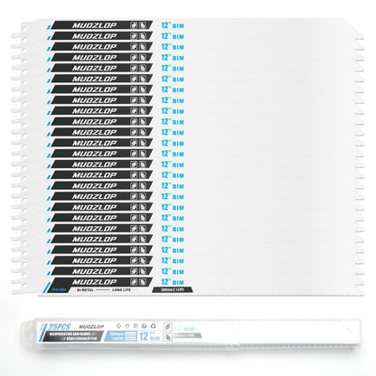 5er-Pack 9-Zoll-Säbelsägeblätter-Set, 6TPI-Sägeblätter aus Kohlenstoffstahl, Holzsägeblätter mit Organizer-Box (5, 6TPI/9 Zoll)