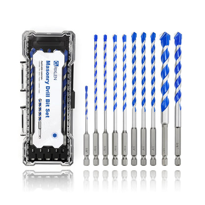 5er-Pack 5/32" Mauerbohrer-Set, Betonbohrer-Set, Betonbohrer für Beton, Fliesen, Ziegel, Zement, Glas (Sechskantschaft, 5/32 Zoll (5er-Pack))