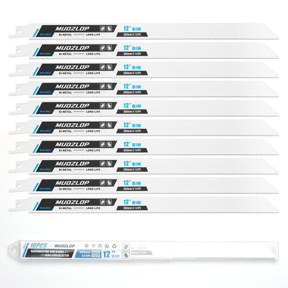 5er-Pack 9-Zoll-Säbelsägeblätter-Set, 6TPI-Sägeblätter aus Kohlenstoffstahl, Holzsägeblätter mit Organizer-Box (5, 6TPI/9 Zoll)