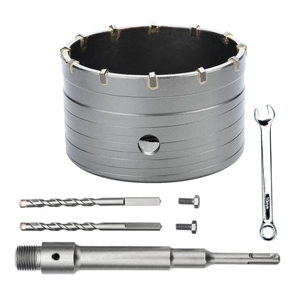 3 Zoll / 75mm Betonlochbohrer mit SDS Plus Aufnahmeschaft, 6.3mm Hartmetallspitze für Beton Zement Mauerwerk