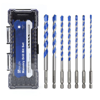 5er-Pack 3,2 mm Mauerwerksbohrer-Set, Betonbohrer-Set mit Sechskantschaft, Hartmetallbohrer für Beton, Zement, Fliesen, Ziegel, Kunststoff und Keramik (3,2 mm (5 Stück))