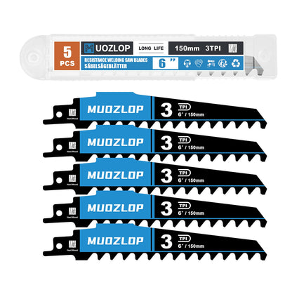 2er-Pack 12 Zoll Säbelsägeblätter-Set, 3 TPI Sägeblätter aus kohlenstoffreichem Stahl zum Holzsägen, Sägeblätter mit Organizer-Etui (2, 3T/12inch)