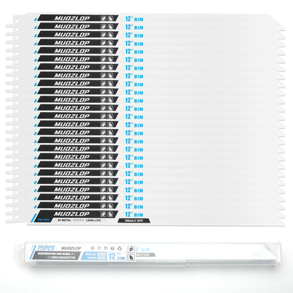 5er-Pack 9-Zoll-Säbelsägeblätter-Set, 6TPI-Sägeblätter aus Kohlenstoffstahl, Holzsägeblätter mit Organizer-Box (5, 6TPI/9 Zoll)