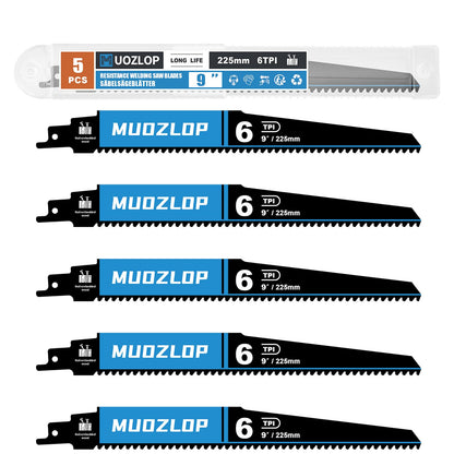 2er-Pack 12 Zoll Säbelsägeblätter-Set, 3 TPI Sägeblätter aus kohlenstoffreichem Stahl zum Holzsägen, Sägeblätter mit Organizer-Etui (2, 3T/12inch)