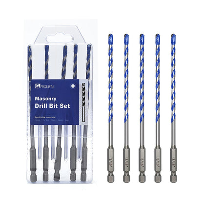 5er-Pack 3,2 mm Mauerwerksbohrer-Set, Betonbohrer-Set mit Sechskantschaft, Hartmetallbohrer für Beton, Zement, Fliesen, Ziegel, Kunststoff und Keramik (3,2 mm (5 Stück))